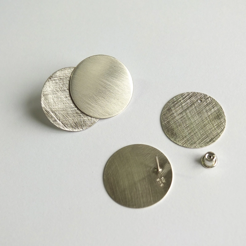 zestaw ring 7 kolczyki koła 23mm i podkładki koła 23 elementy projekt marty szafraniec z katowic polska projektantka