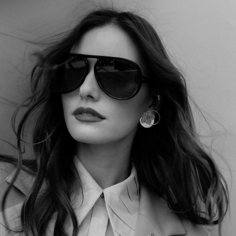 kolczyki srebrne róża Niki z podkładką srebro 925