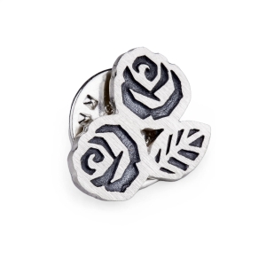 pin róża niki mały róże srebro 925