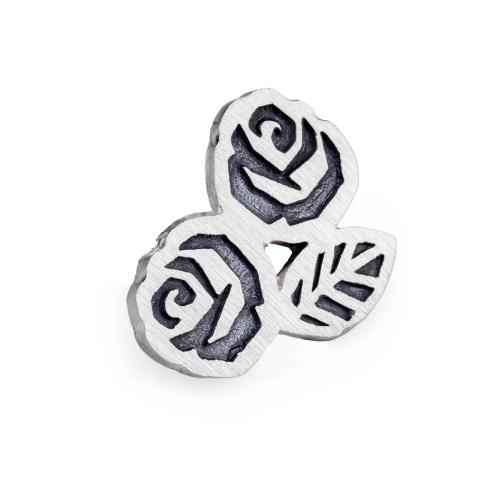pin róża niki mały róże srebro 925