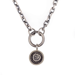 naszyjnik róża niki srebro 925