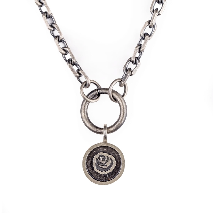 naszyjnik róża niki srebro 925