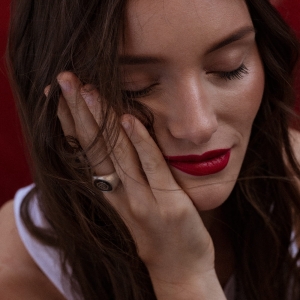 sygnet róża niki, srebro 925