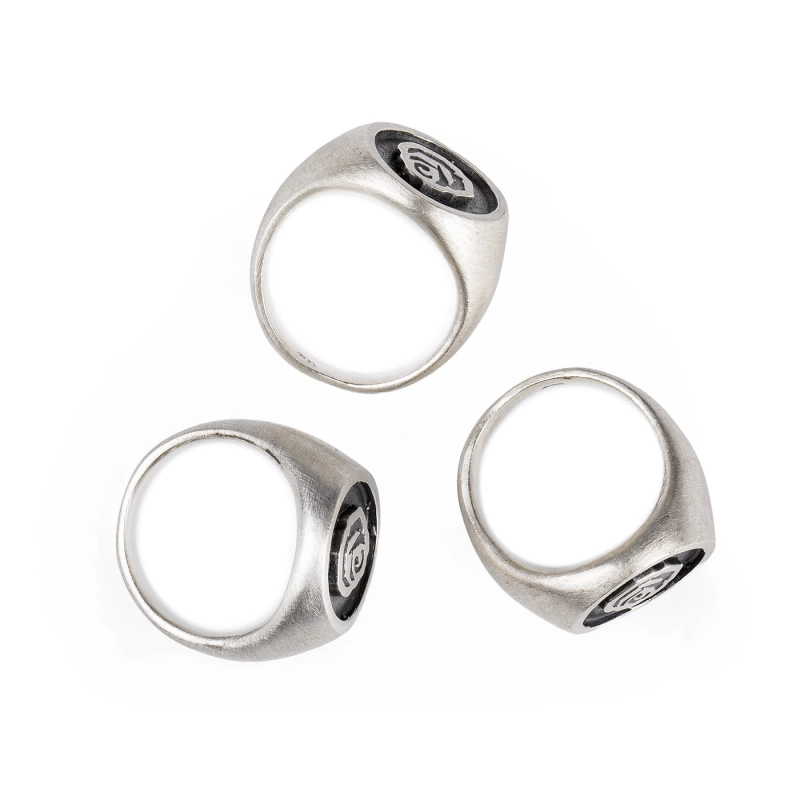 sygnet róża niki, srebro 925