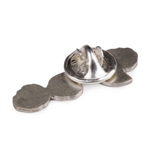 pin róża niki srebro 925