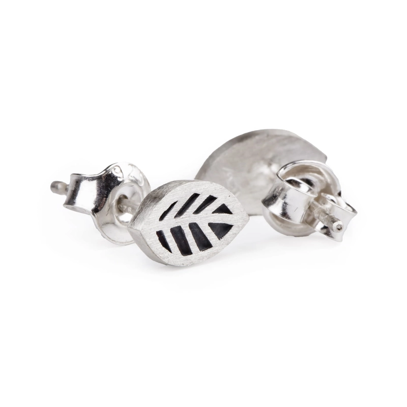 kolczyki listki srebro 925 katowice Nikiszowiec