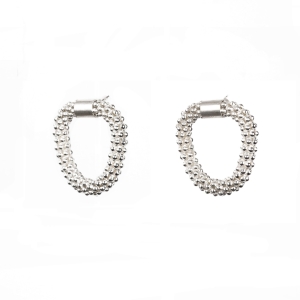 kolczyki srebrne koła