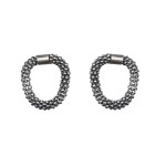 Kolczyki MOVE II oksydowane