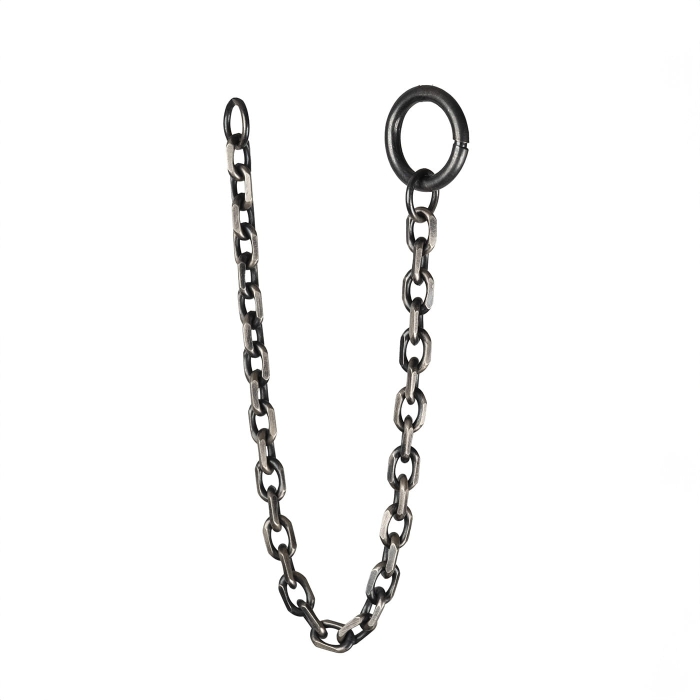 bransoletka gruby ankier, oksyda, czerń