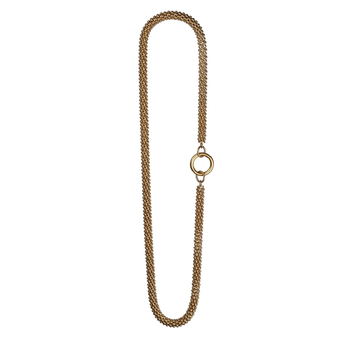 naszyjnik popcorn złocony