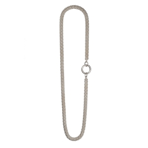 naszyjnik popcorn, łańcuszek srebro 925