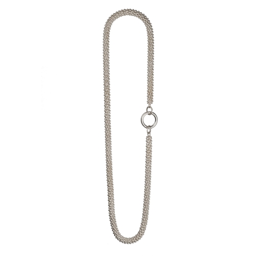 naszyjnik popcorn, łańcuszek srebro 925