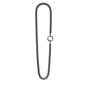 naszyjnik, łańcuszek popcorn, srebro 925