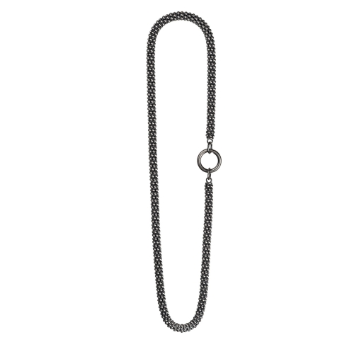 naszyjnik, łańcuszek popcorn, srebro 925